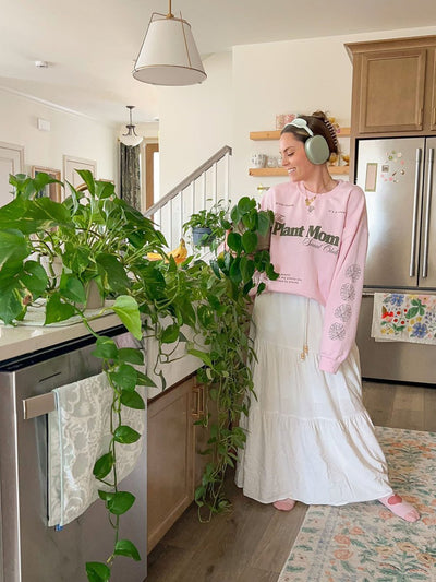 'Plant Mom Social Club' Crewneck Sweatshirt - United Monograms