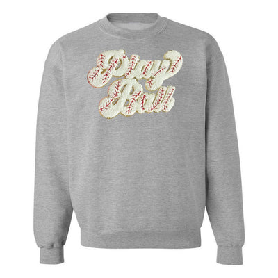 Play Ball Letter Patch Crewneck Sweatshirt - United Monograms