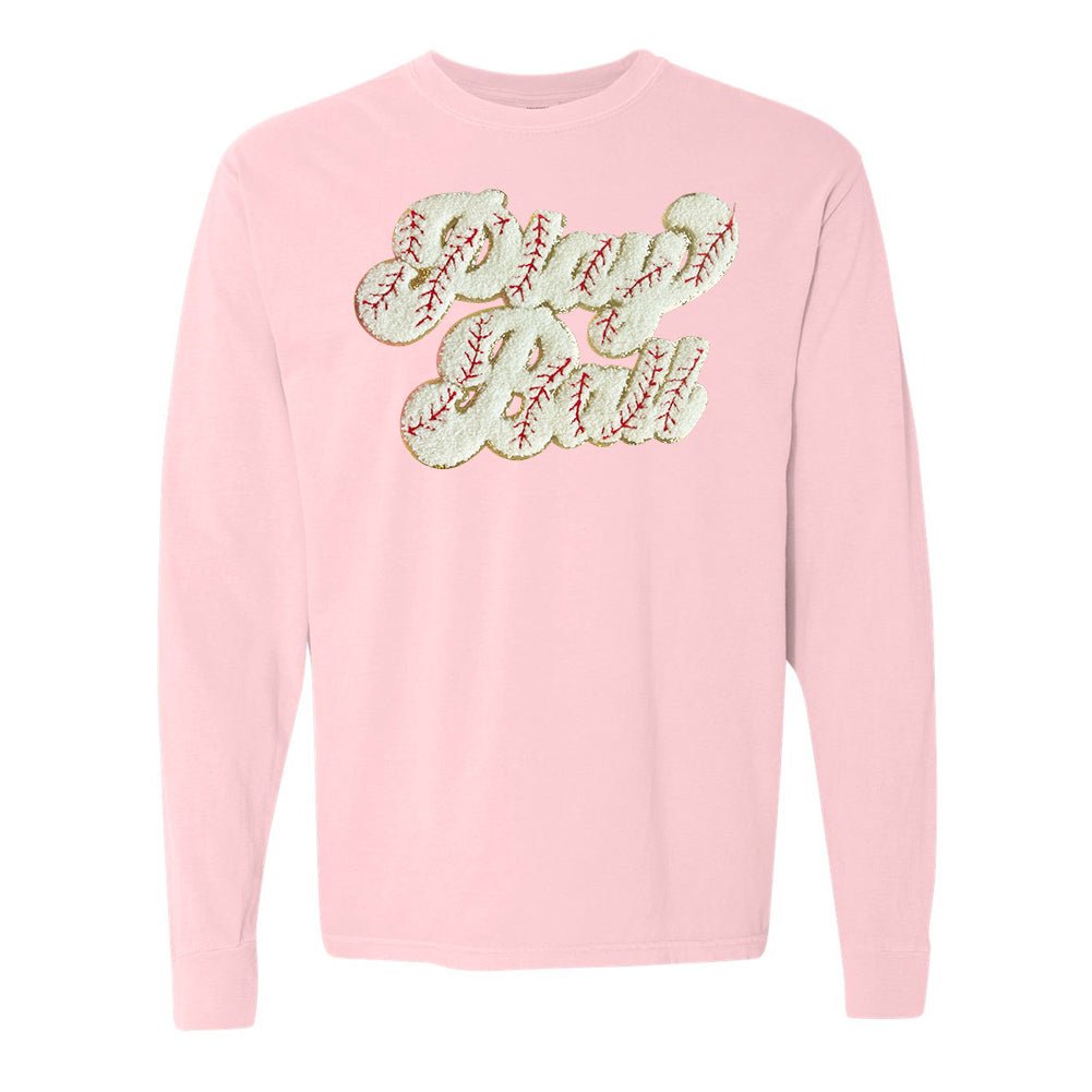 Play Ball Letter Patch Long Sleeve T-Shirt - United Monograms