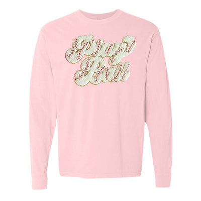Play Ball Letter Patch Long Sleeve T-Shirt - United Monograms