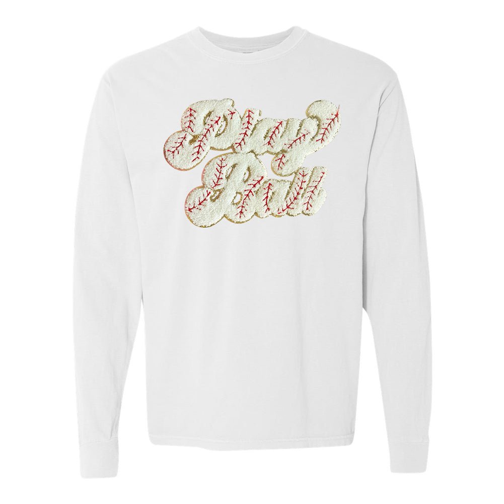 Play Ball Letter Patch Long Sleeve T-Shirt - United Monograms