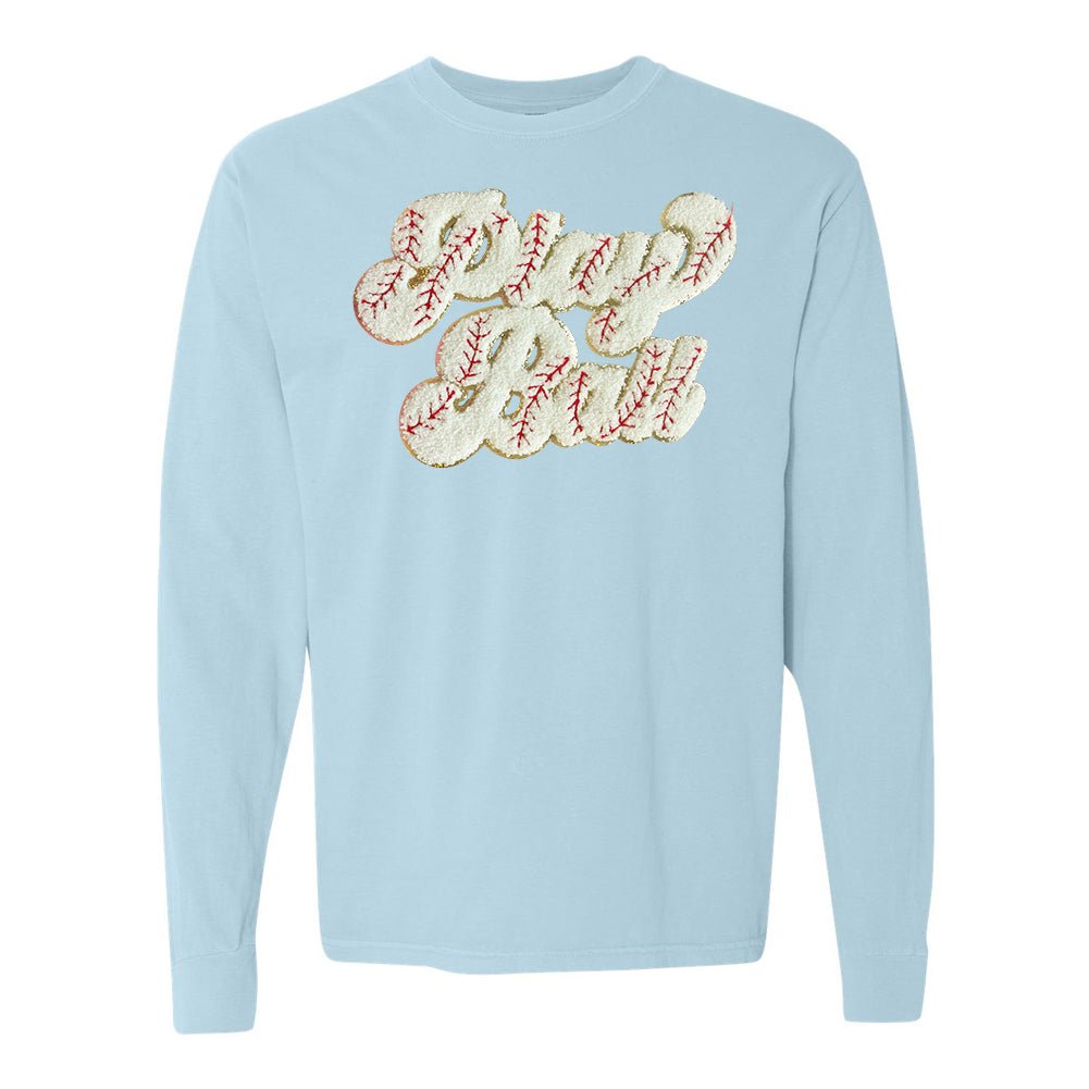 Play Ball Letter Patch Long Sleeve T-Shirt - United Monograms