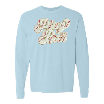 Play Ball Letter Patch Long Sleeve T-Shirt - United Monograms
