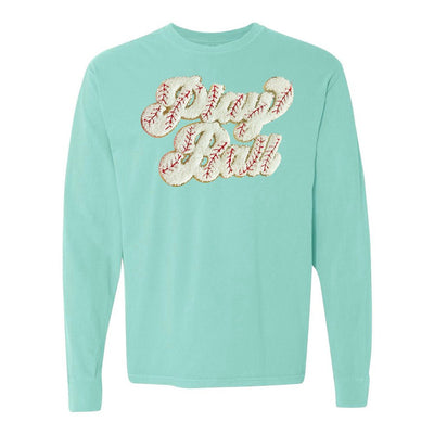 Play Ball Letter Patch Long Sleeve T-Shirt - United Monograms