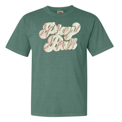 Play Ball Letter Patch T-Shirt - United Monograms