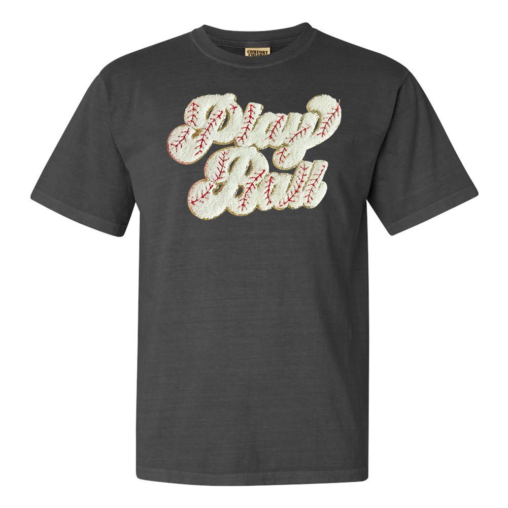 Play Ball Letter Patch T-Shirt - United Monograms