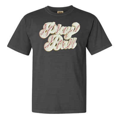Play Ball Letter Patch T-Shirt - United Monograms