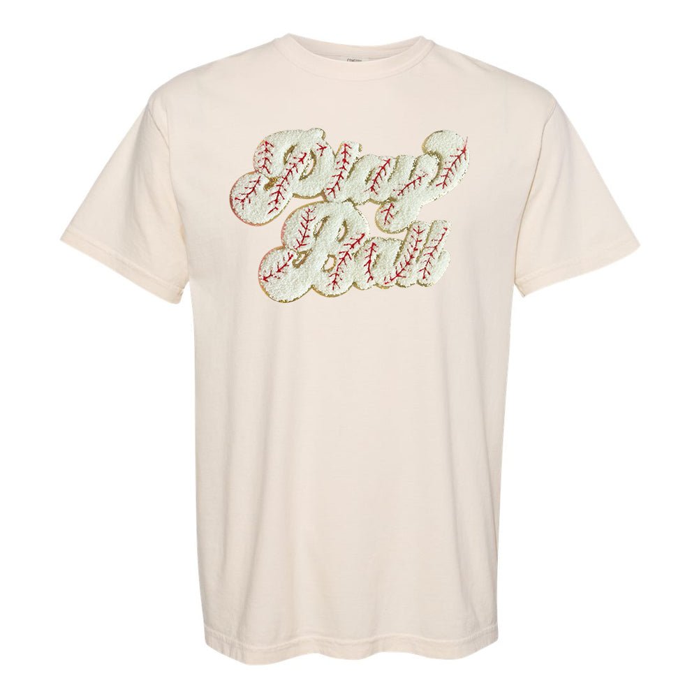 Play Ball Letter Patch T-Shirt - United Monograms
