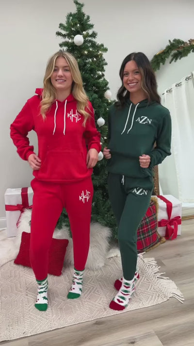 Monogrammed Bella + Canvas Hoodie & Everyday Joggers Set