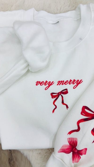 'Very Merry Bows' Crewneck Sweatshirt