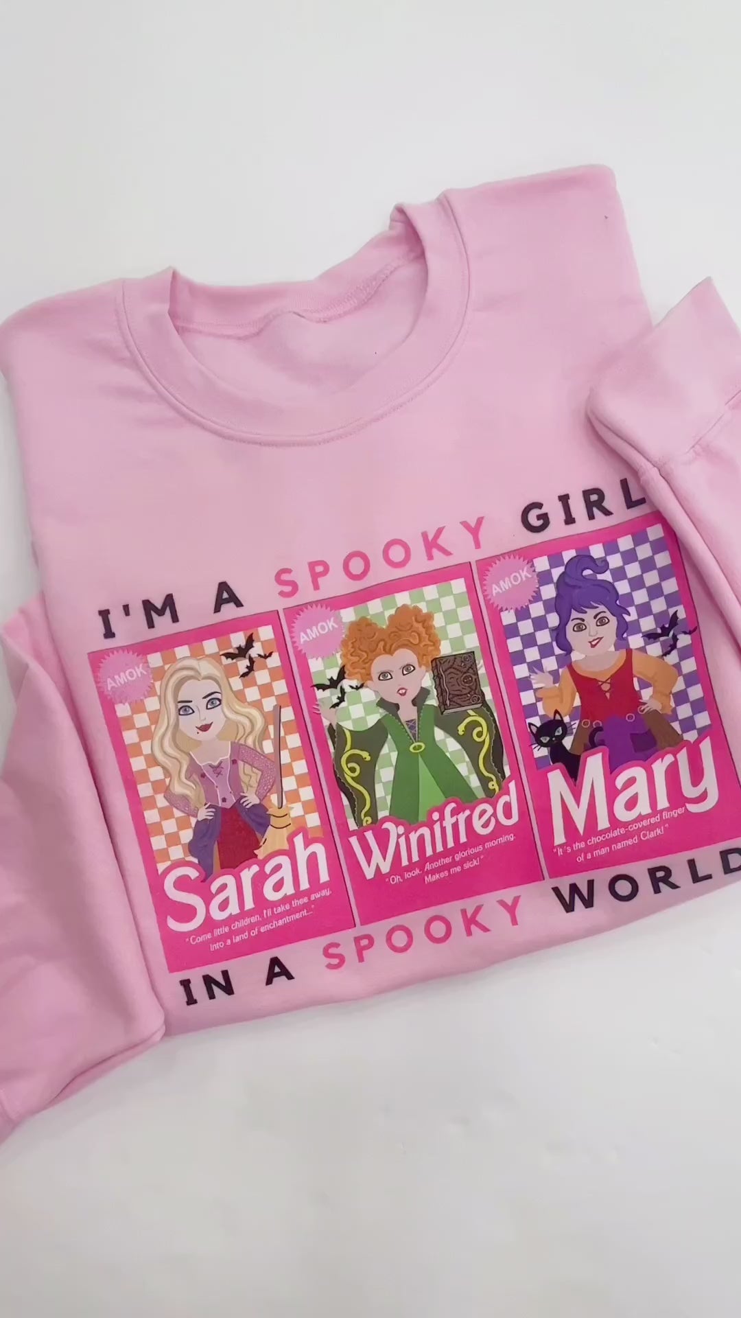 'I'm A Spooky Girl, In A Spooky World' Crewneck Sweatshirt