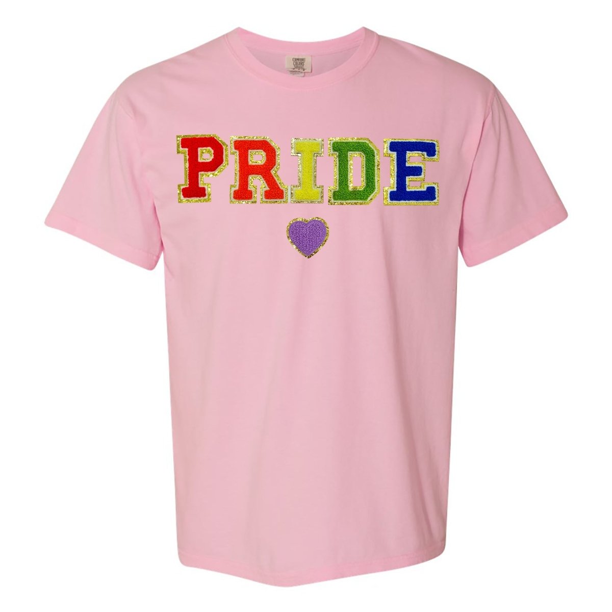Pride Letter Patch Comfort Colors T-Shirt - United Monograms