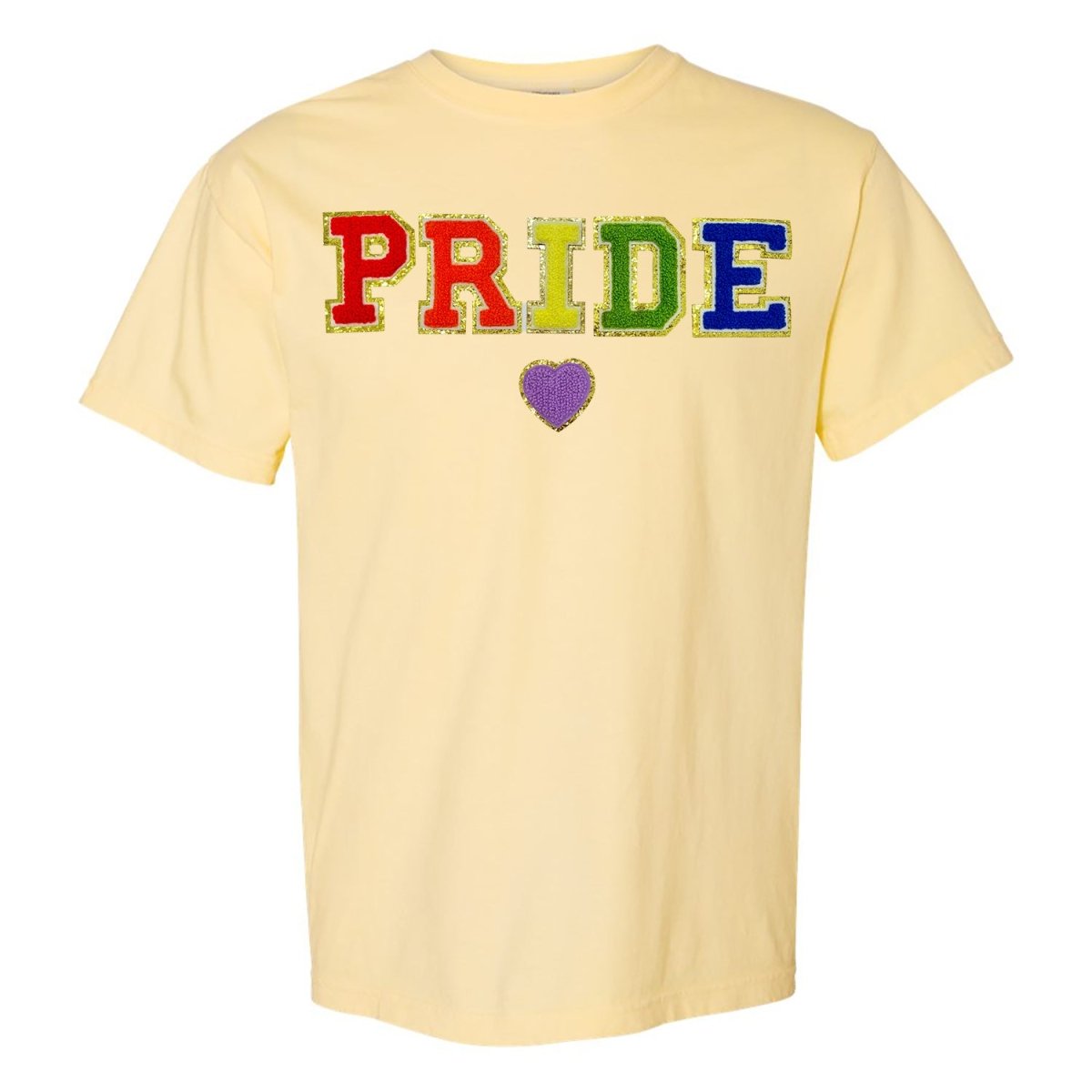 Pride Letter Patch Comfort Colors T-Shirt - United Monograms