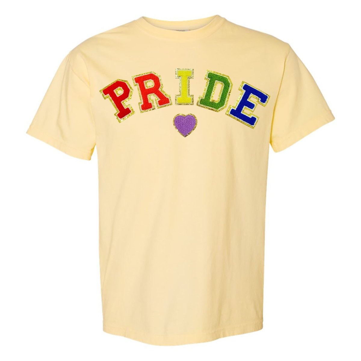 Pride Letter Patch Comfort Colors T-Shirt - United Monograms