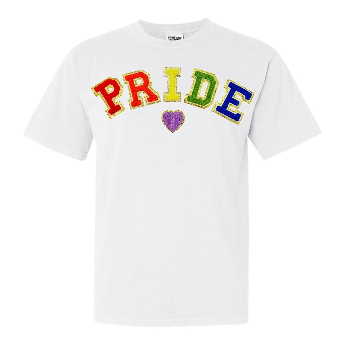Pride Letter Patch Comfort Colors T-Shirt - United Monograms