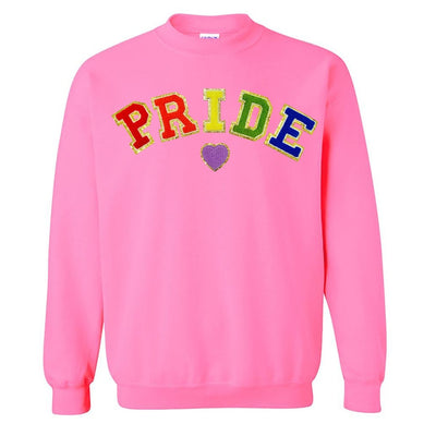 Pride Letter Patch Crewneck Sweatshirt - United Monograms