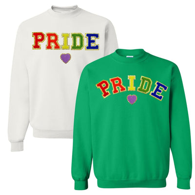 Pride Letter Patch Crewneck Sweatshirt - United Monograms