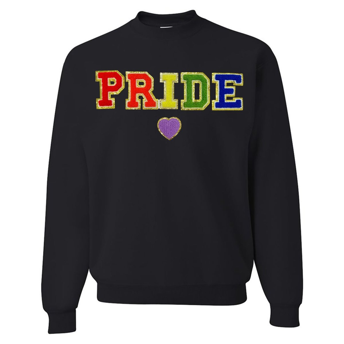 Pride Letter Patch Crewneck Sweatshirt - United Monograms