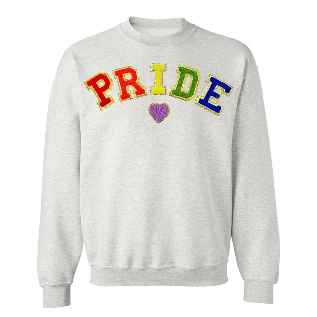 Pride Letter Patch Crewneck Sweatshirt - United Monograms