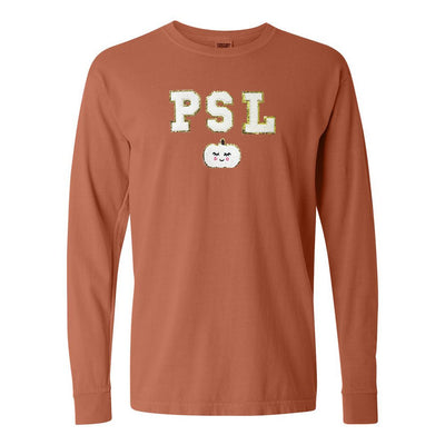 PSL Letter Patch Comfort Colors Long Sleeve T-Shirt - United Monograms