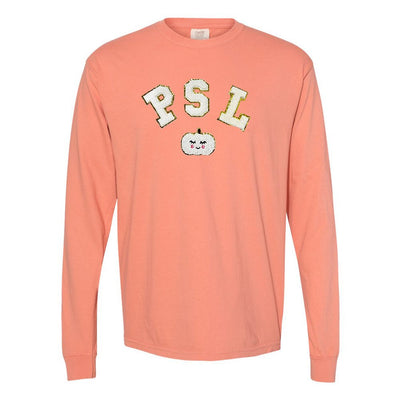 PSL Letter Patch Comfort Colors Long Sleeve T-Shirt - United Monograms