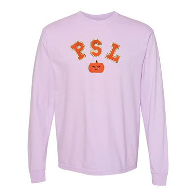 PSL Letter Patch Comfort Colors Long Sleeve T-Shirt - United Monograms
