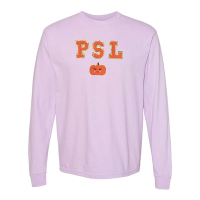 PSL Letter Patch Comfort Colors Long Sleeve T-Shirt - United Monograms