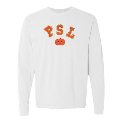 PSL Letter Patch Comfort Colors Long Sleeve T-Shirt - United Monograms