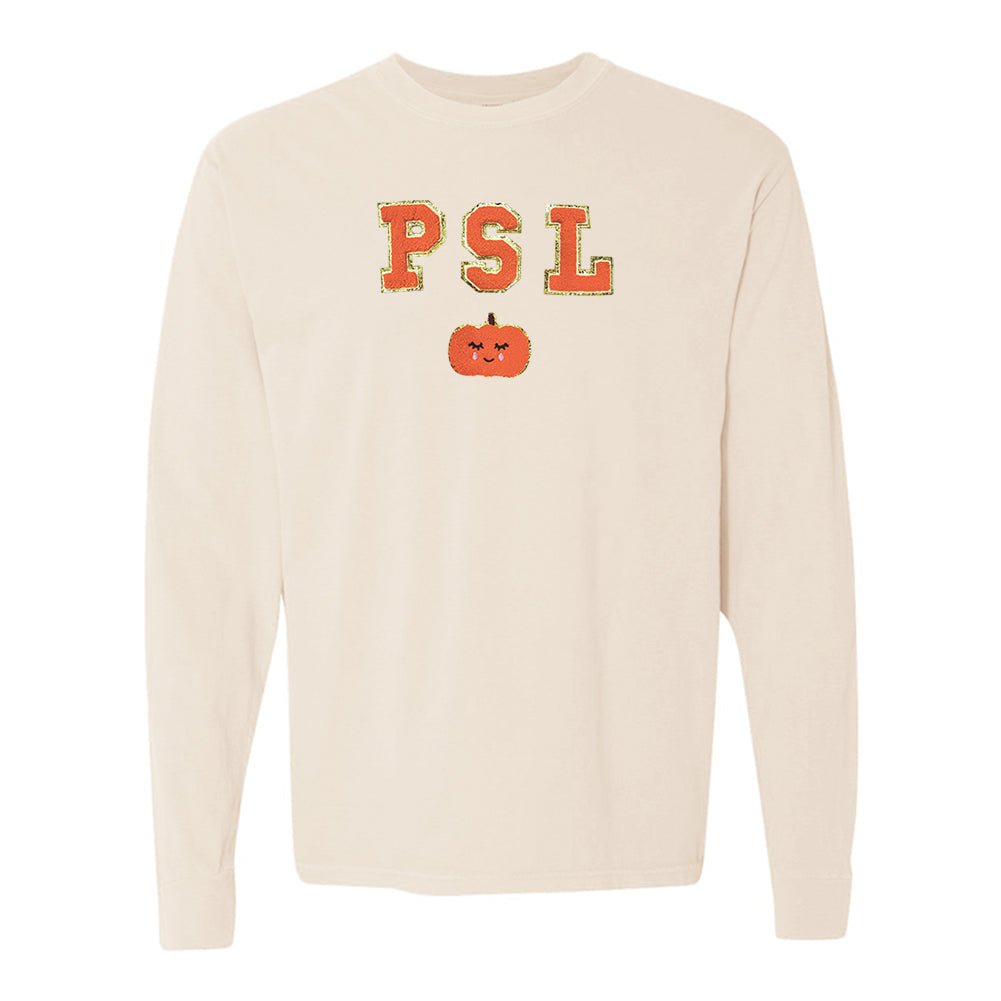 PSL Letter Patch Comfort Colors Long Sleeve T-Shirt - United Monograms