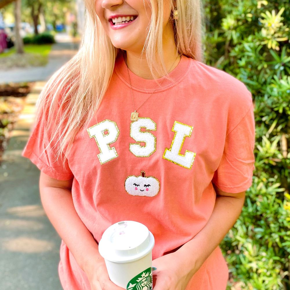 PSL Letter Patch Comfort Colors T-Shirt - United Monograms