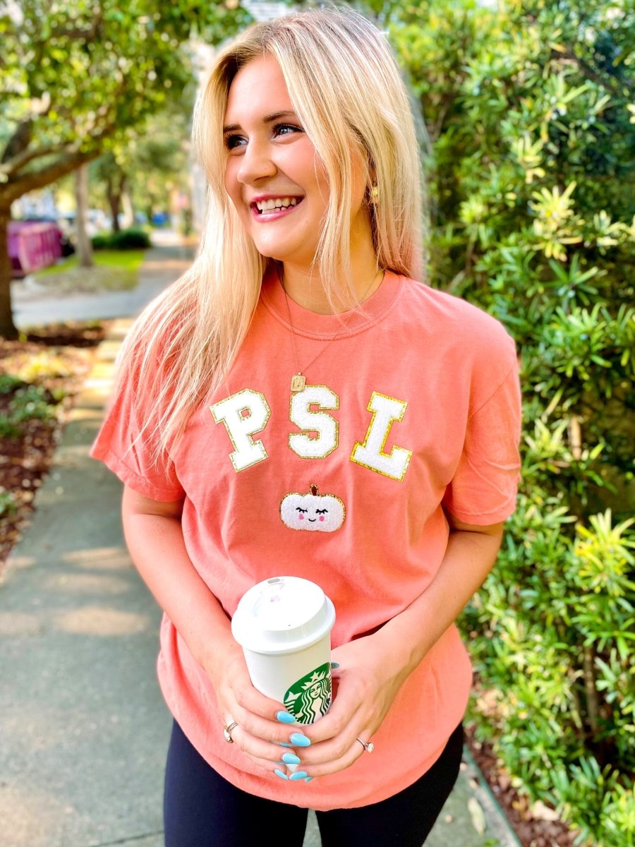 PSL Letter Patch Comfort Colors T-Shirt - United Monograms