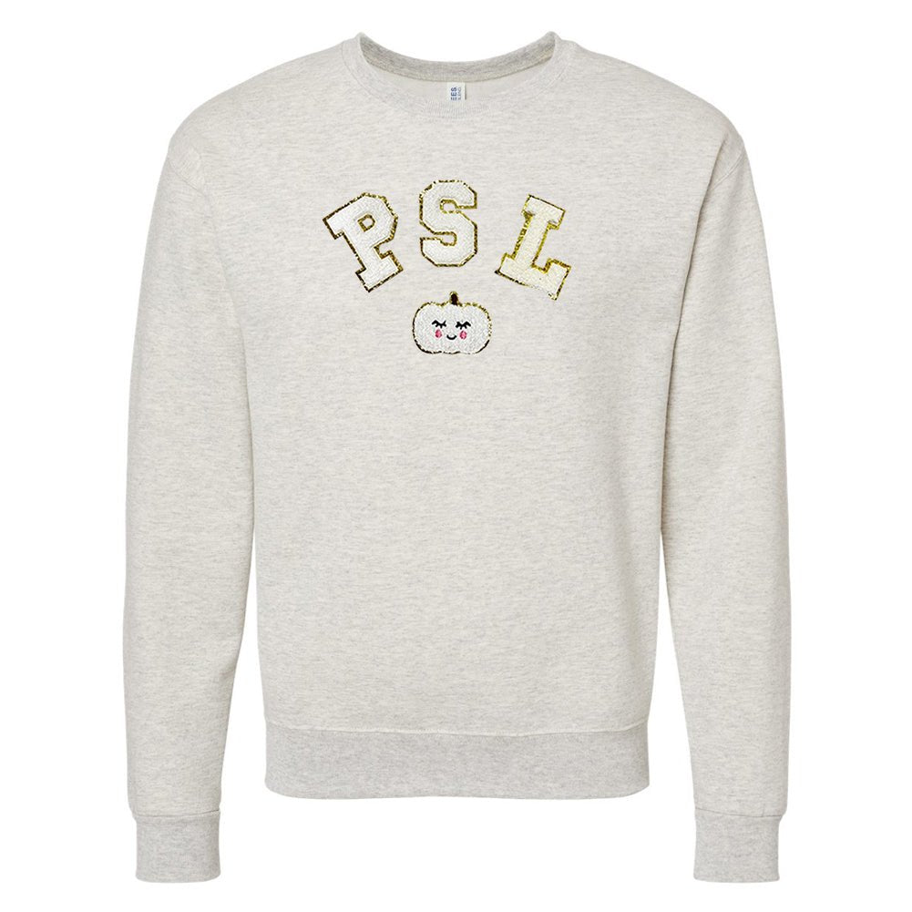 PSL Letter Patch Crewneck Sweatshirt - United Monograms