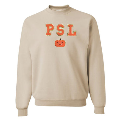 PSL Letter Patch Crewneck Sweatshirt - United Monograms
