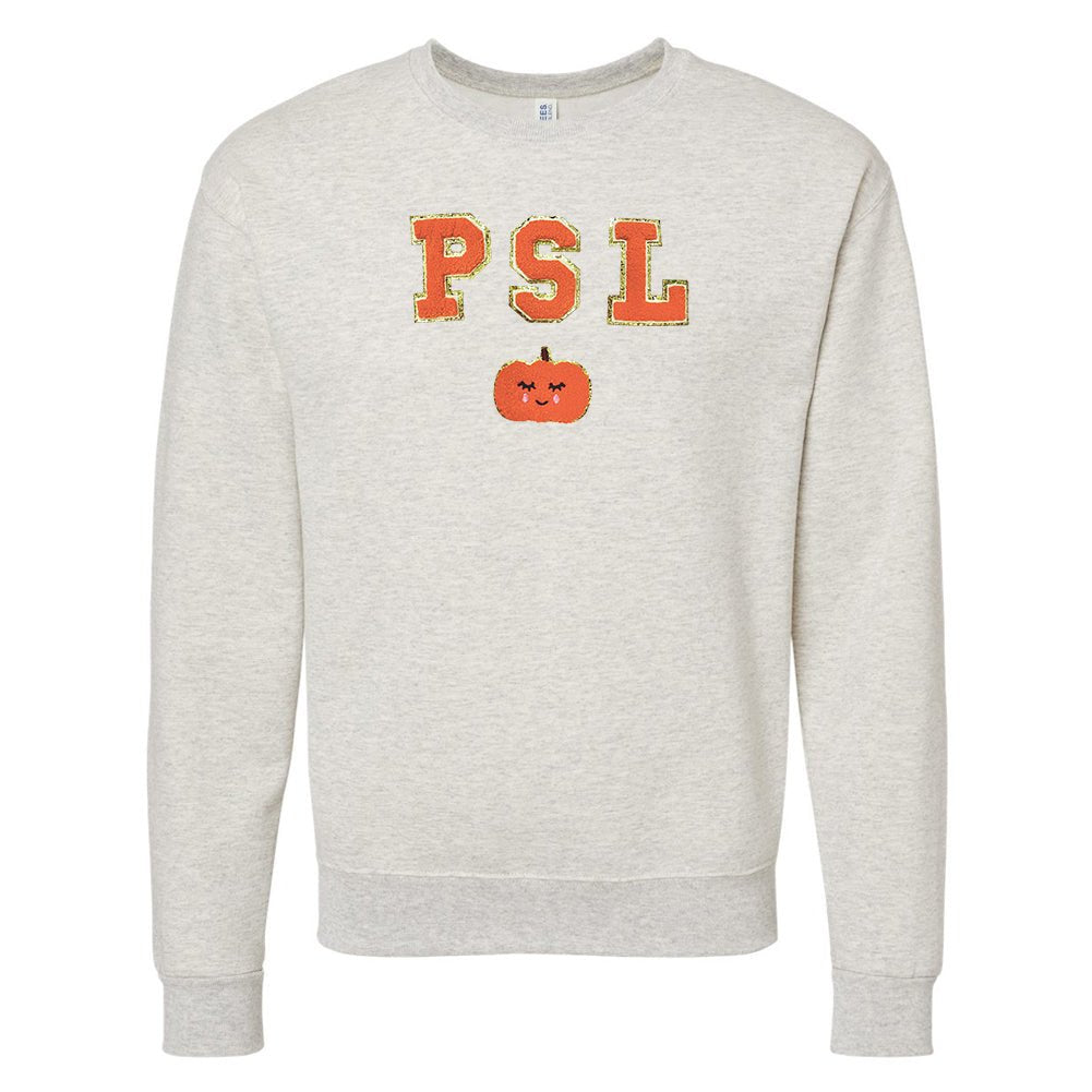 PSL Letter Patch Crewneck Sweatshirt - United Monograms