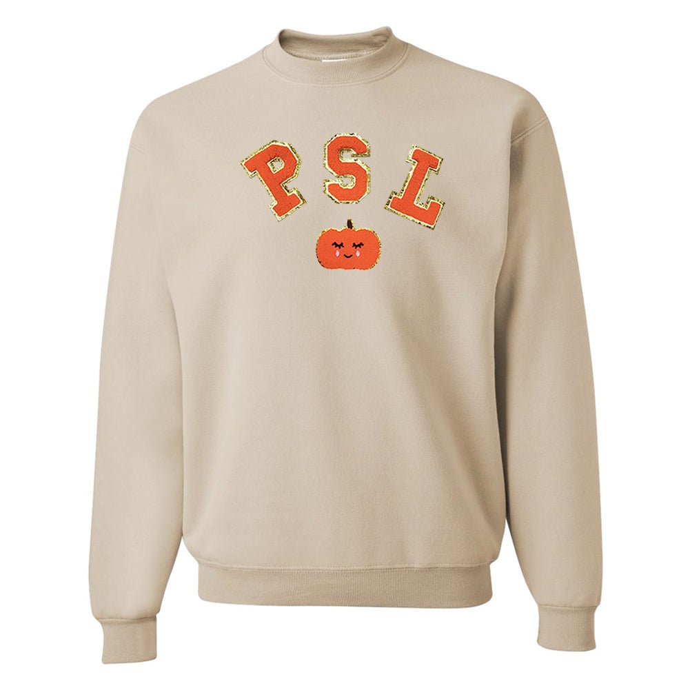 PSL Letter Patch Crewneck Sweatshirt - United Monograms