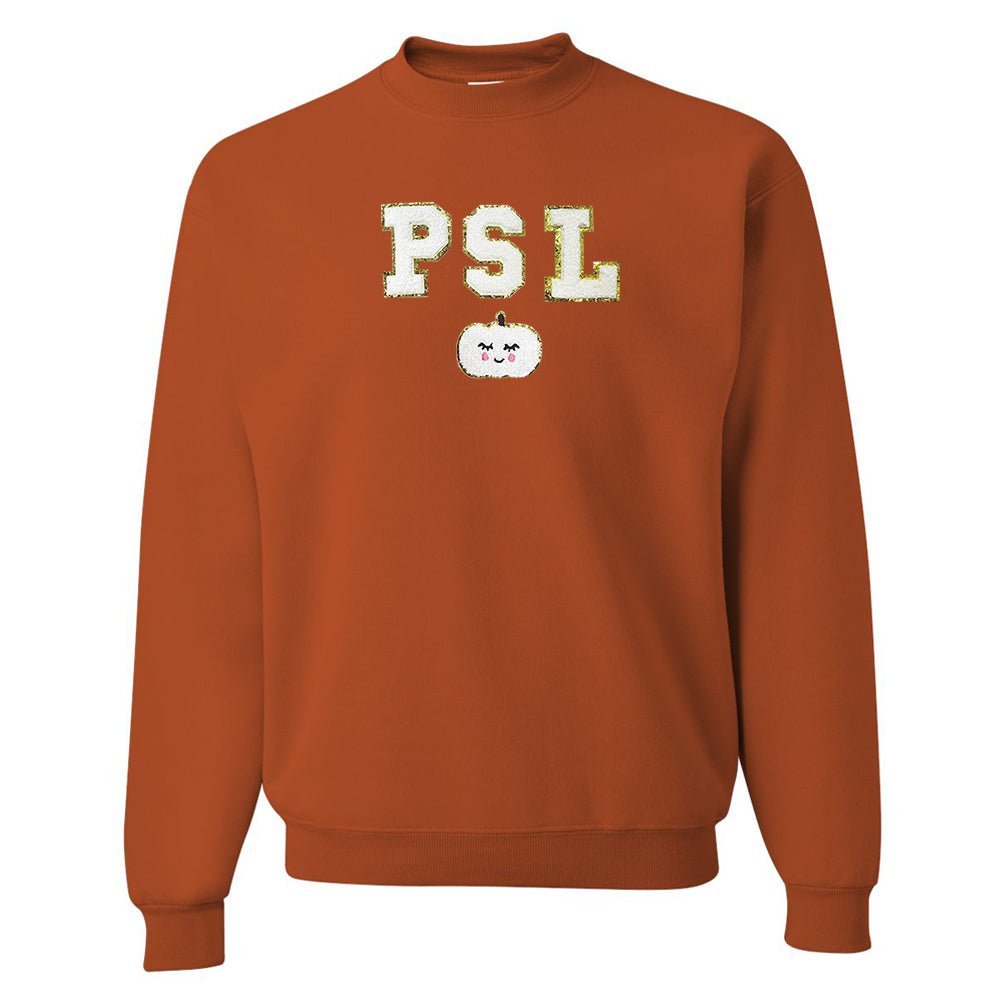PSL Letter Patch Crewneck Sweatshirt - United Monograms