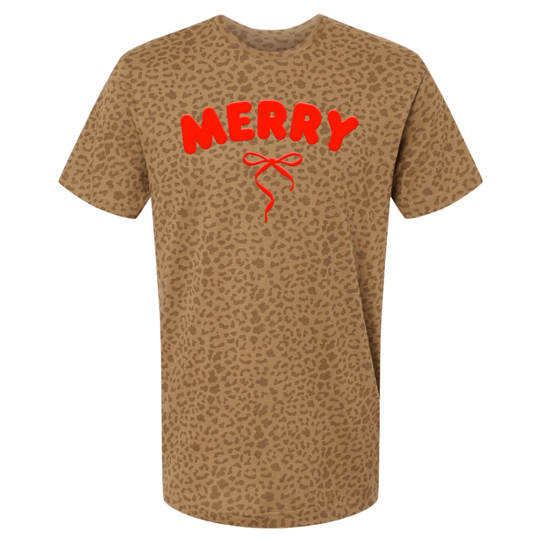 PUFF 'Christmas Cutie' Realtree Camo/Leopard T-Shirt - United Monograms