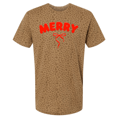 PUFF 'Christmas Cutie' Realtree Camo/Leopard T-Shirt - United Monograms