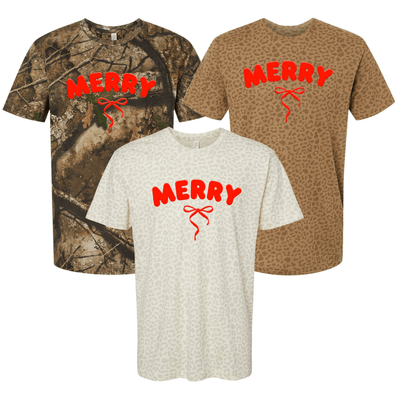 PUFF 'Christmas Cutie' Realtree Camo/Leopard T-Shirt - United Monograms