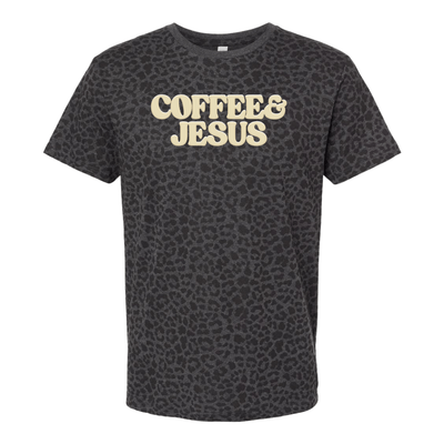 PUFF 'Coffee & Jesus' Realtree Camo/Leopard T-Shirt - United Monograms