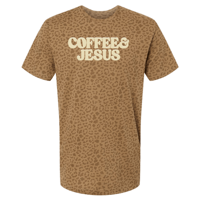 PUFF 'Coffee & Jesus' Realtree Camo/Leopard T-Shirt - United Monograms