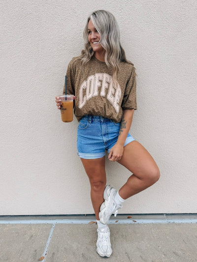 PUFF 'COFFEE' Realtree Camo/Leopard T-Shirt - United Monograms
