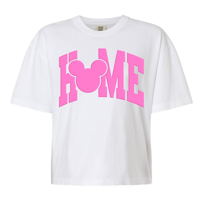 PUFF 'Disney Is HOME' Boxy Tee - United Monograms