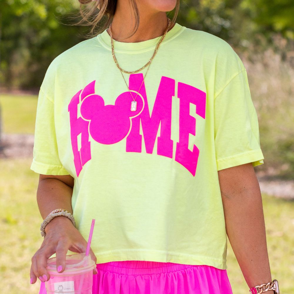 PUFF 'Disney Is HOME' Boxy Tee - United Monograms