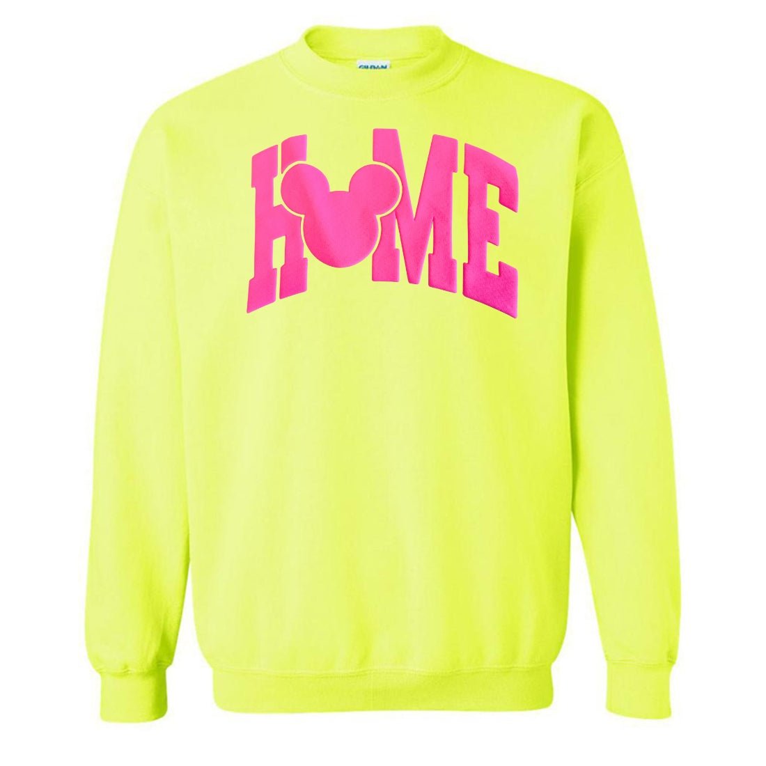 PUFF 'Disney is HOME' Neon Sweatshirt - United Monograms