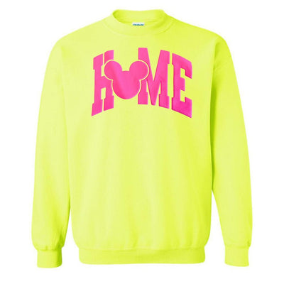 PUFF 'Disney is HOME' Neon Sweatshirt - United Monograms