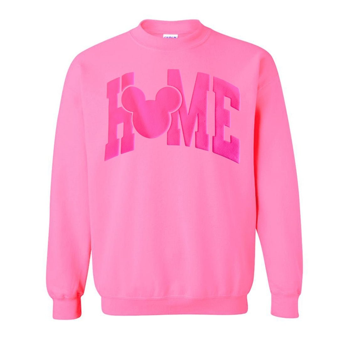 PUFF 'Disney is HOME' Neon Sweatshirt - United Monograms