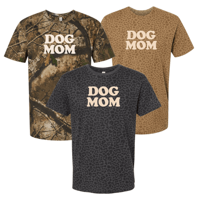 PUFF 'Dog Mom' Realtree Camo/Leopard T-Shirt - United Monograms