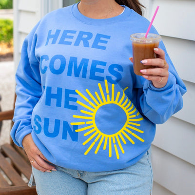 PUFF 'Here Comes The Sun' Crewneck Sweatshirt - United Monograms