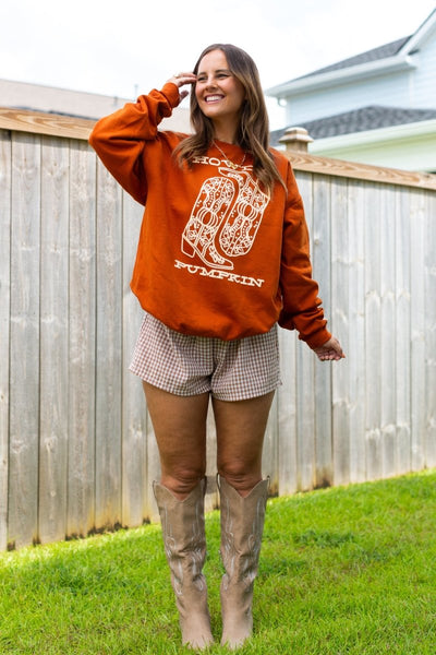 PUFF 'Howdy Pumpkin' Crewneck Sweatshirt - United Monograms